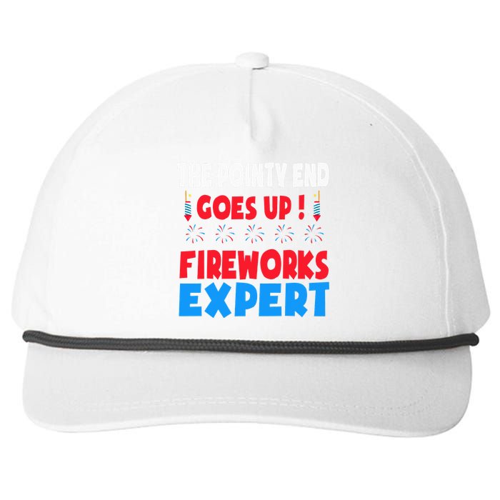 Fireworks Expert 4th Of July Fireworks Director Snapback Five-Panel Rope Hat