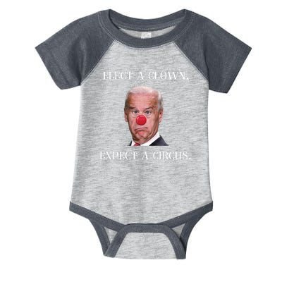 Funny Elect A Clown, Expect A Circus Biden Design #FJB 2021 Infant Baby Jersey Bodysuit