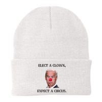 Funny Elect A Clown, Expect A Circus Biden Design #FJB 2021 Knit Cap Winter Beanie