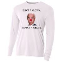 Funny Elect A Clown, Expect A Circus Biden Design #FJB 2021 Cooling Performance Long Sleeve Crew