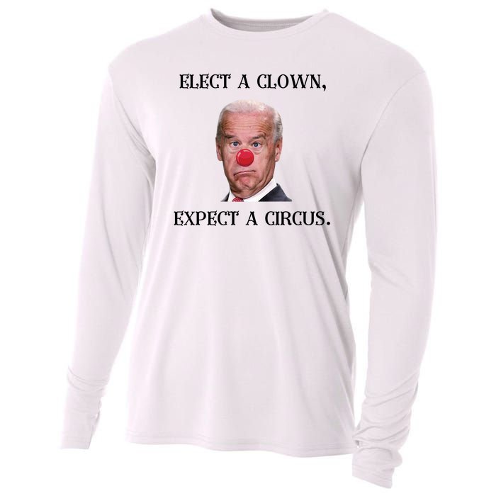 Funny Elect A Clown, Expect A Circus Biden Design #FJB 2021 Cooling Performance Long Sleeve Crew