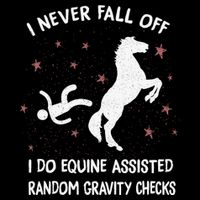 Funny Equine Assisted Gravity Checks Horse Button