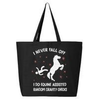 Funny Equine Assisted Gravity Checks Horse 25L Jumbo Tote