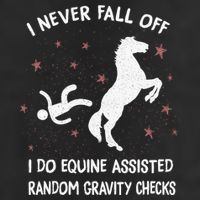 Funny Equine Assisted Gravity Checks Horse 25L Jumbo Tote