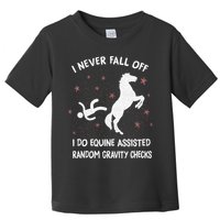 Funny Equine Assisted Gravity Checks Horse Toddler T-Shirt