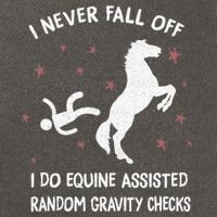 Funny Equine Assisted Gravity Checks Horse Cotton Canvas Backpack