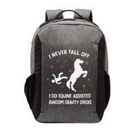 Funny Equine Assisted Gravity Checks Horse Vector Backpack