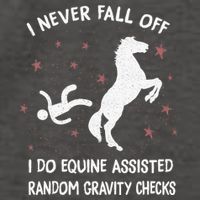 Funny Equine Assisted Gravity Checks Horse Vector Backpack