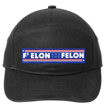 F Elon And The Felon 7-Panel Snapback Hat