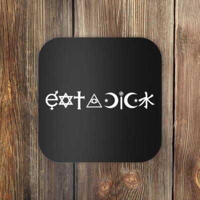 Funny Eat A Dick Gift Coexist Parody Gift Coaster