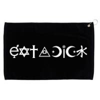 Funny Eat A Dick Gift Coexist Parody Gift Grommeted Golf Towel