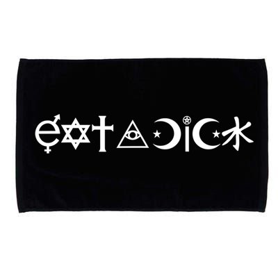 Funny Eat A Dick Gift Coexist Parody Gift Microfiber Hand Towel