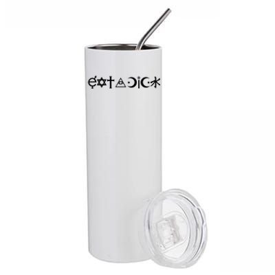 Funny Eat A Dick Gift Coexist Parody Gift Stainless Steel Tumbler