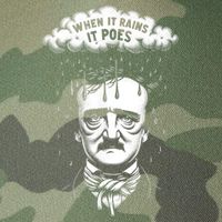 Funny Edgar Allan Poe Literary Goth When It Rains It Poes Legacy Tie Dye Trucker Hat