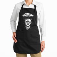 Funny Edgar Allan Poe Literary Goth When It Rains It Poes Apron
