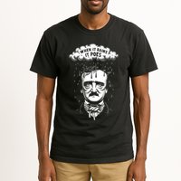 Funny Edgar Allan Poe Literary Goth When It Rains It Poes Tall T-Shirt