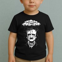 Funny Edgar Allan Poe Literary Goth When It Rains It Poes Toddler T-Shirt