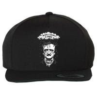 Funny Edgar Allan Poe Literary Goth When It Rains It Poes Wool Snapback Cap