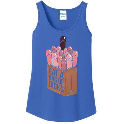 Funny Eat A Bag Of Dicks Funny Dicks Bag Gift Ladies Essential Tank