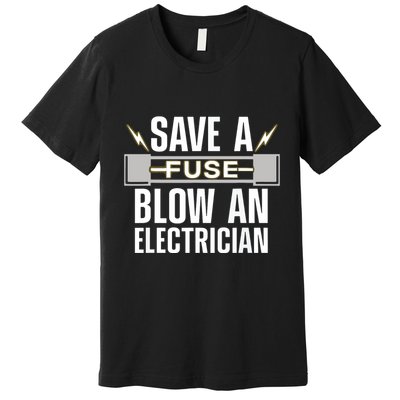 Funny Electrician Art Women Electrical Fuse Engineers Premium T-Shirt