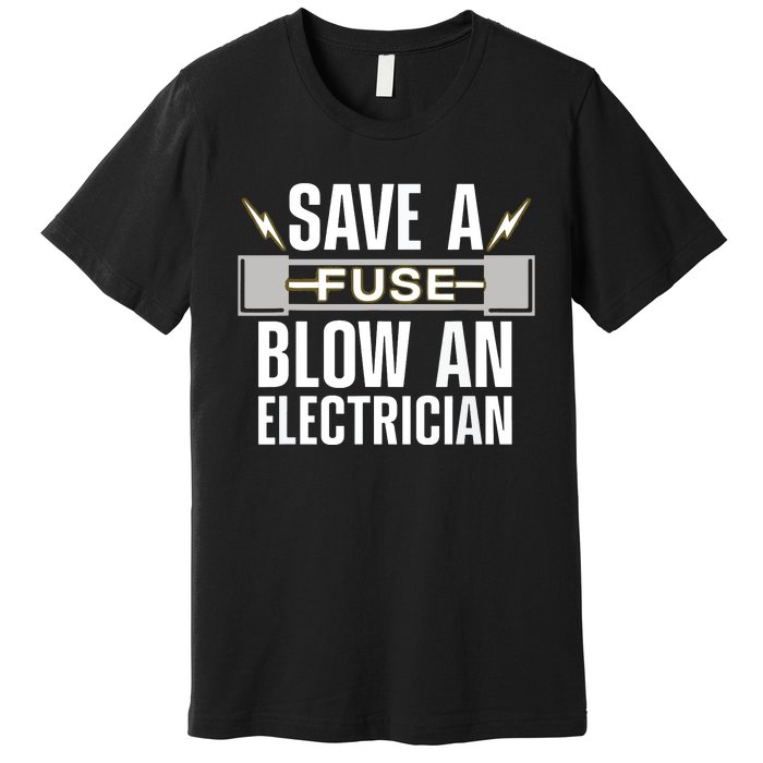 Funny Electrician Art Women Electrical Fuse Engineers Premium T-Shirt