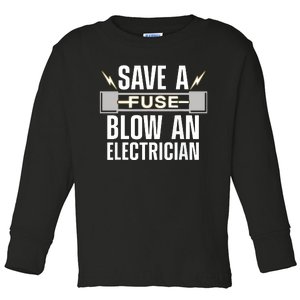 Funny Electrician Art Women Electrical Fuse Engineers Toddler Long Sleeve Shirt