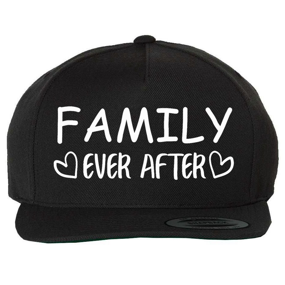 Family Ever After Adoption Gotcha Day Gift Wool Snapback Cap