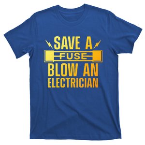 Funny Electrician Art  Wo Electrical Fuse Electrician  T-Shirt