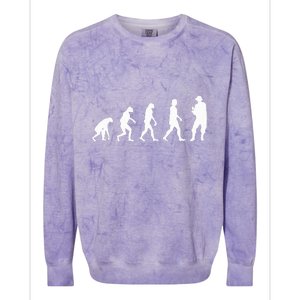 Fisherman Evolution Angler Fishing Colorblast Crewneck Sweatshirt