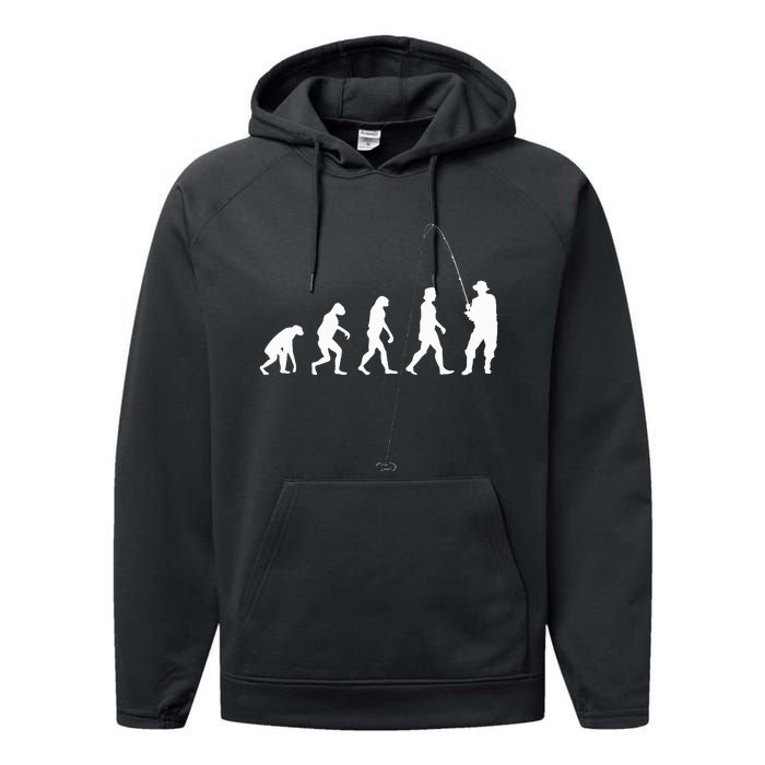 Fisherman Evolution Angler Fishing Performance Fleece Hoodie