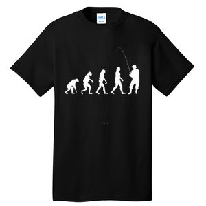 Fisherman Evolution Angler Fishing Tall T-Shirt