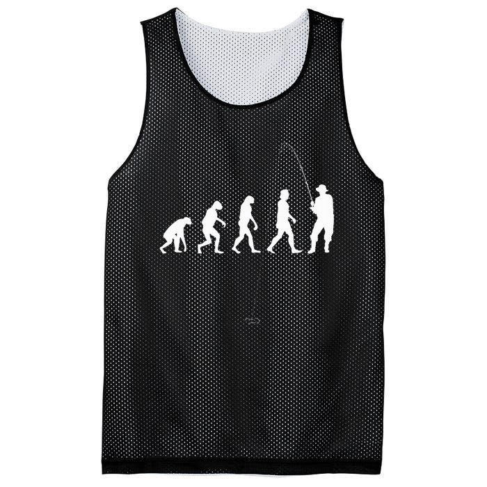 Fisherman Evolution Angler Fishing Mesh Reversible Basketball Jersey Tank