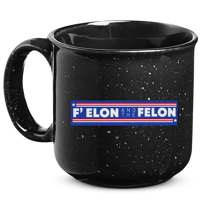 F Elon And The Felon 15oz Campfire Ceramic Mug