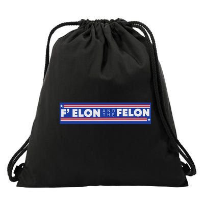 F Elon And The Felon Drawstring Bag