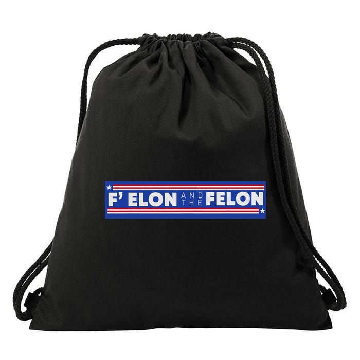 F Elon And The Felon Drawstring Bag