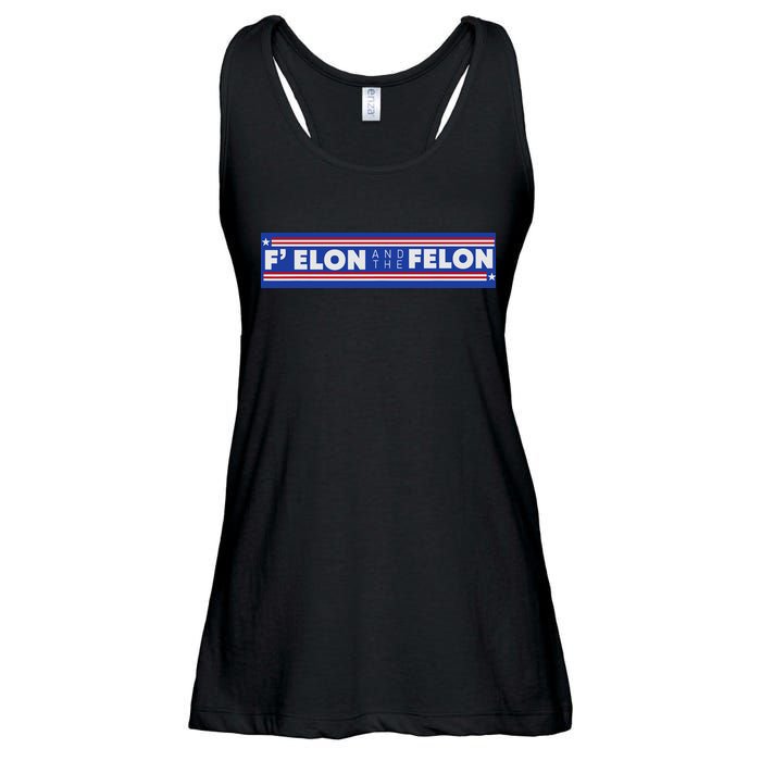 F Elon And The Felon Ladies Essential Flowy Tank