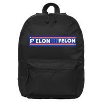 F Elon And The Felon 16 in Basic Backpack