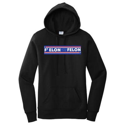 F Elon And The Felon Women's Pullover Hoodie
