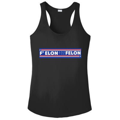 F Elon And The Felon Ladies PosiCharge Competitor Racerback Tank