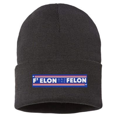 F Elon And The Felon Sustainable Knit Beanie
