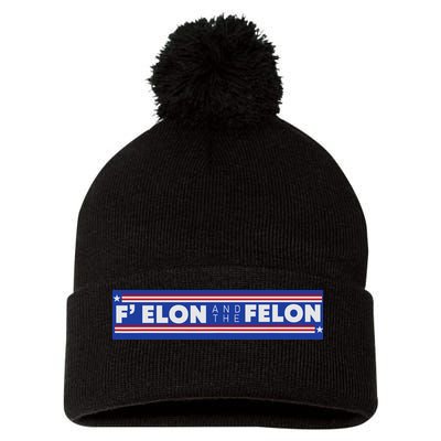 F Elon And The Felon Pom Pom 12in Knit Beanie