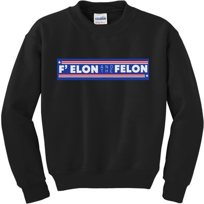 F Elon And The Felon Kids Sweatshirt