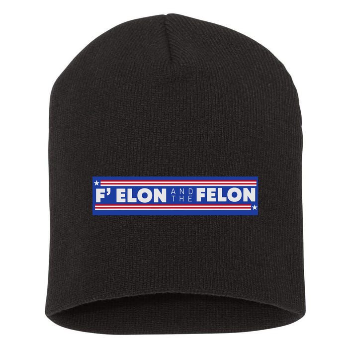 F Elon And The Felon Short Acrylic Beanie