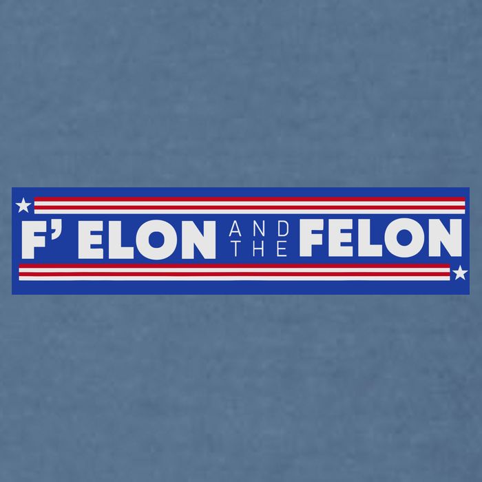 F Elon And The Felon Garment-Dyed Sweatshirt