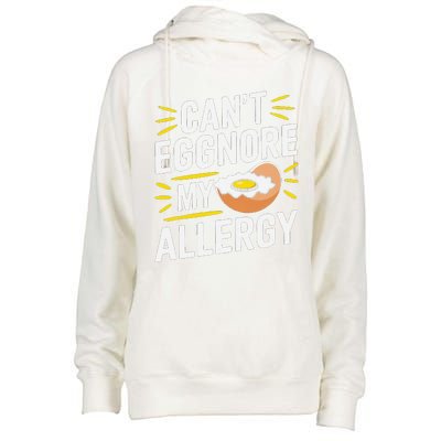 Funny Egg Allergy Pun Egg Tolerance Egg Intolerance Womens Funnel Neck Pullover Hood