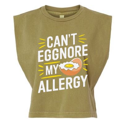 Funny Egg Allergy Pun Egg Tolerance Egg Intolerance Garment-Dyed Women's Muscle Tee