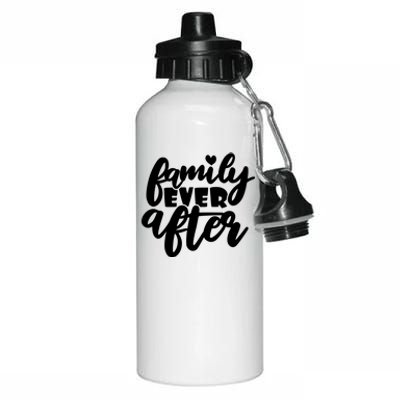 Family Ever After Meaningful Gift Funny Adoption Gift Aluminum Water Bottle