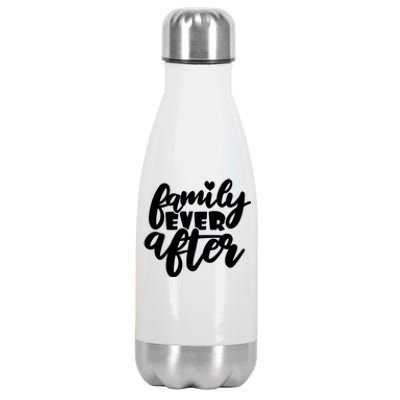 Family Ever After Meaningful Gift Funny Adoption Gift Stainless Steel Insulated Water Bottle