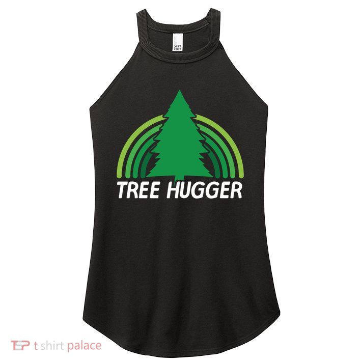 Funny Environtal Activist Nature Lover Attire Funny Gift Tree Hugger  Women's Perfect Tri Rocker Tank