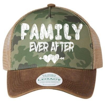 Family Ever After Funny Adopt Adopted Adoption Day Graphic Meaningful Gift Legacy Tie Dye Trucker Hat